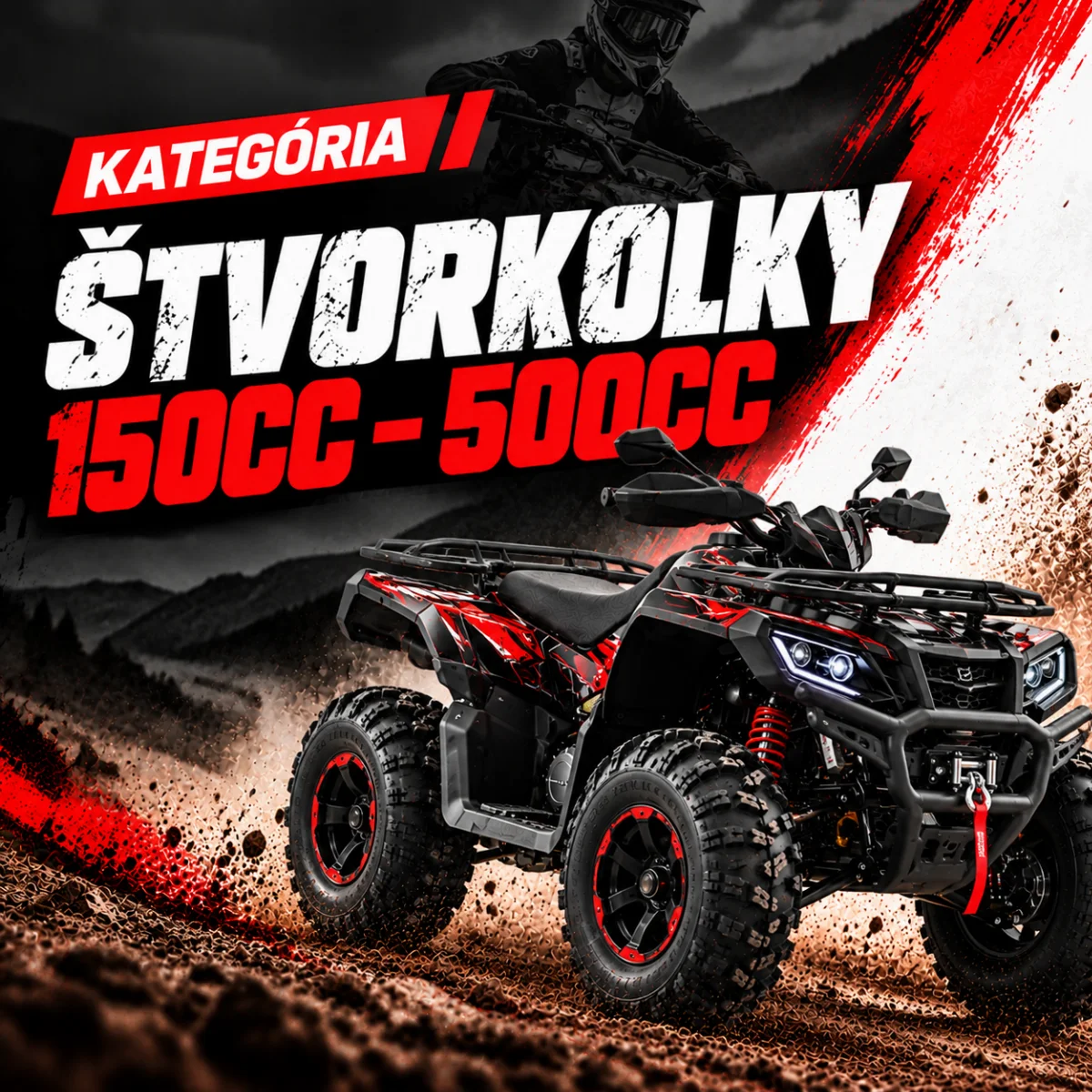 Štvorkolky 150cc – 500cc